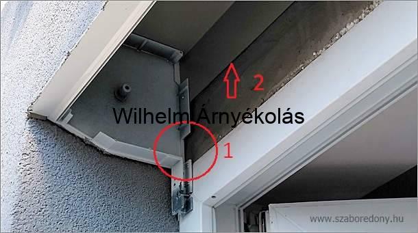 Beépített redőny tok modern otthonokba, esztétikus és praktikus árnyékolás megoldás.