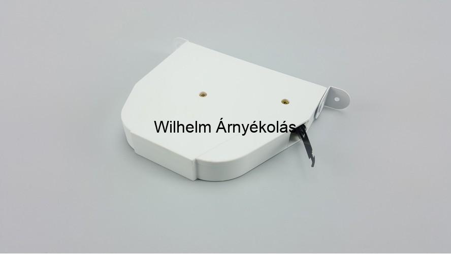 Fehér gurtni behúzó automata, kényelmes és modern megoldás minden redőnyhöz.