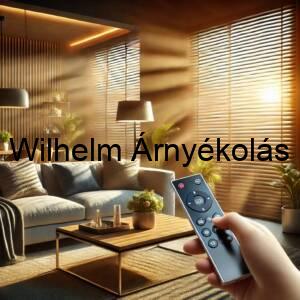 Okos redőny, amely telefonról vagy hangvezérlővel szabályozható, a fény és hőmérséklet automatikusan beállítható.