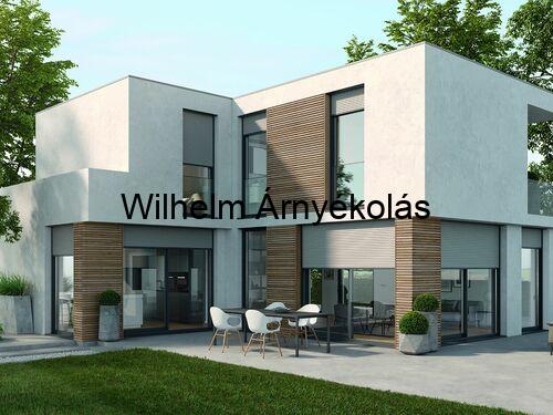 Alumínium redőny modern dizájnnal, amely elegáns árnyékolást és kiváló minőséget nyújt.